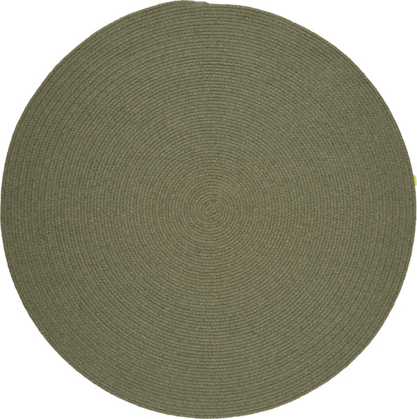 rhody solid wool s111 moss green rug