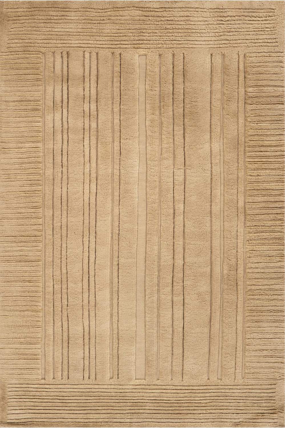 dash albert slione da2552 beige hand knotted wool rug
