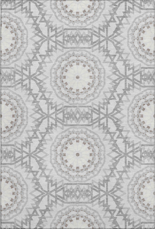 addison mayfield amf619 silver rug