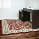 dynamic rugs ancient garden 57120 1464 red rug