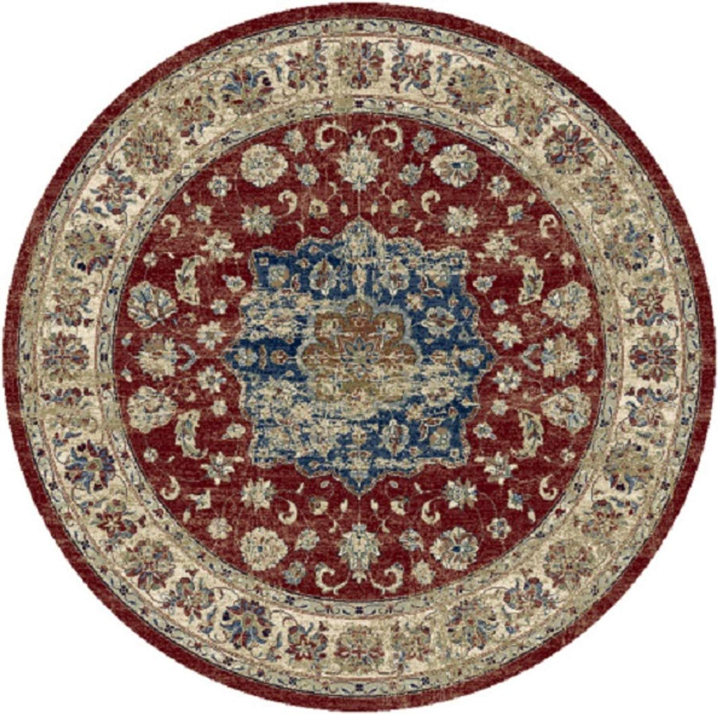 dynamic ancient garden 57559 1464 red rug