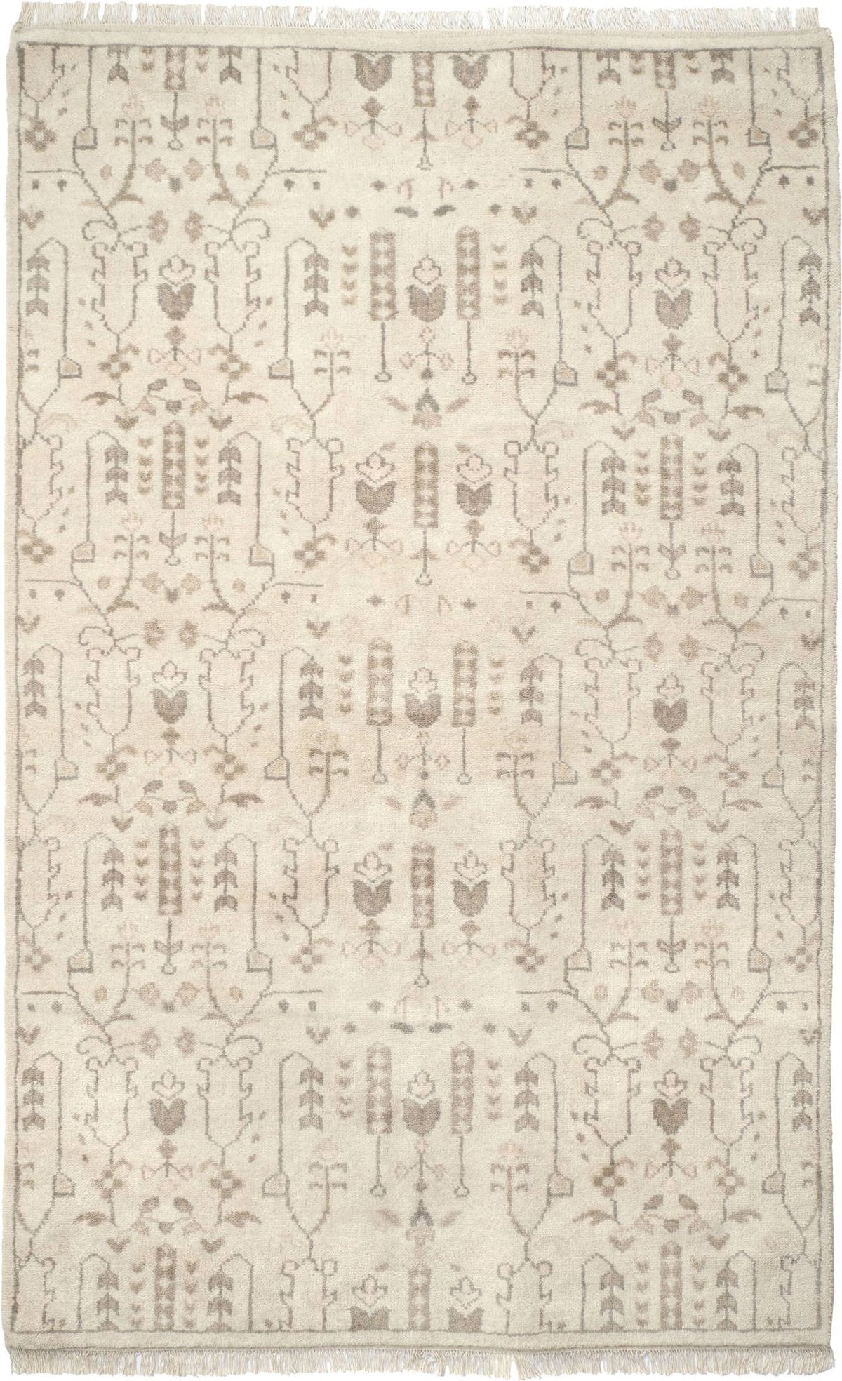 dash albert dara da2306 cream hand knotted wool rug