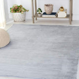 safavieh clearance faux rabbit fur frf976g silver rug