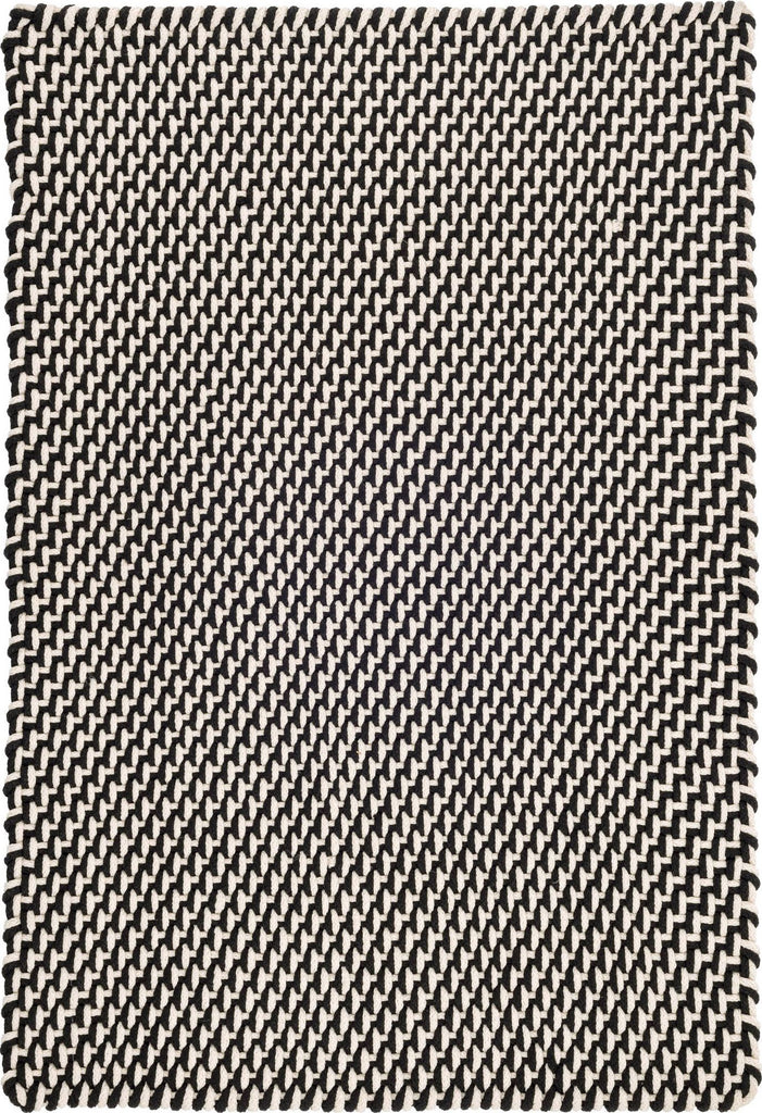 dash albert two tone rope rdb219 black rug