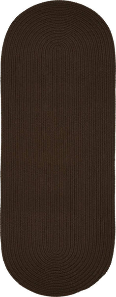rhody solid poly s011 brown rug