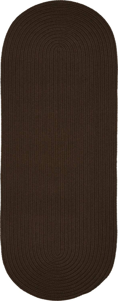rhody solid poly s011 brown rug