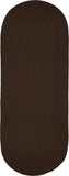 rhody solid poly s011 brown rug