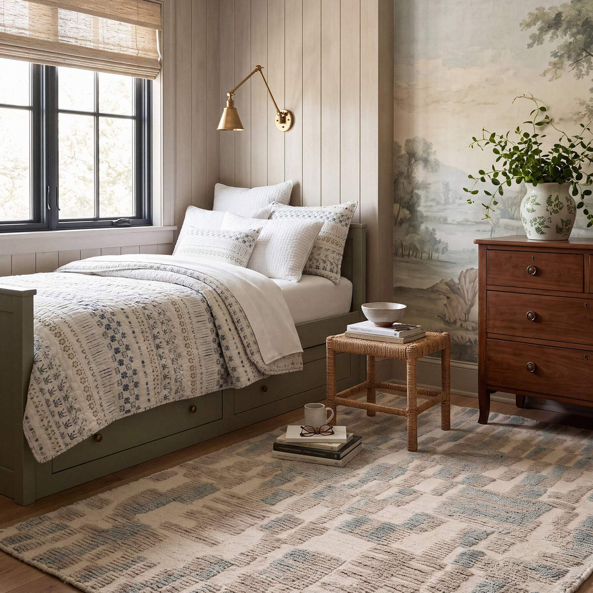 dash albert lalita da2550 teal hand knotted wool rug