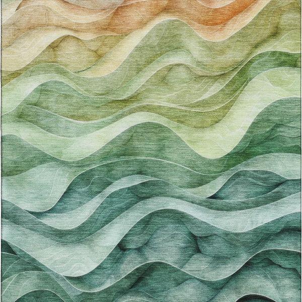 dalyn pacifica pa4 teal rug
