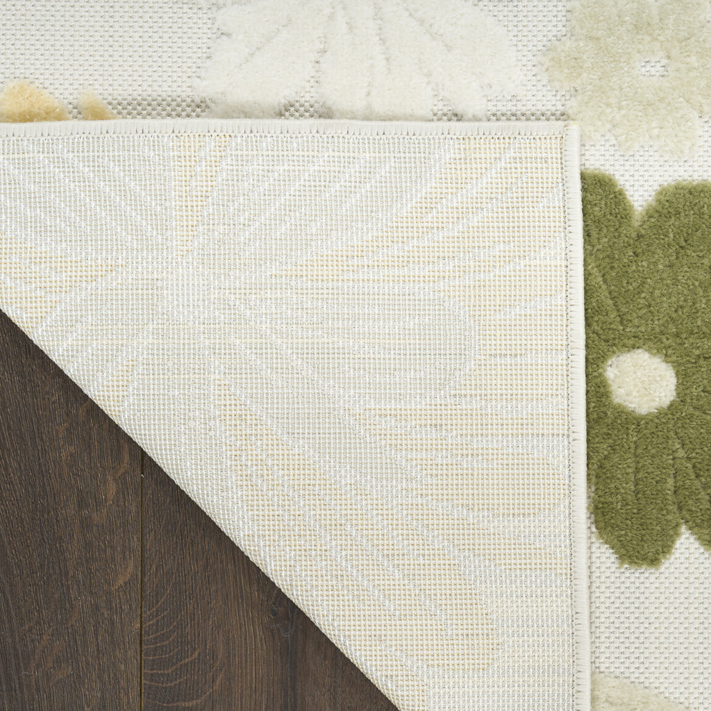 nourison aloha alh42 ivory green rug