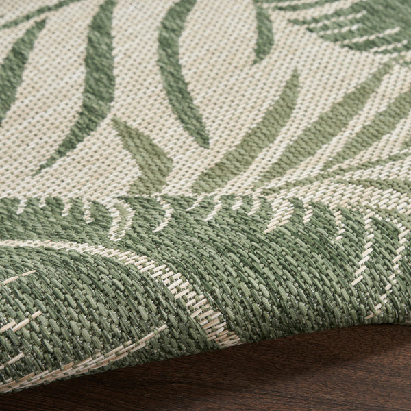 nourison garden oasis goa02 ivory green rug