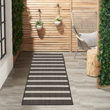 nourison positano pos03 black ivory rug