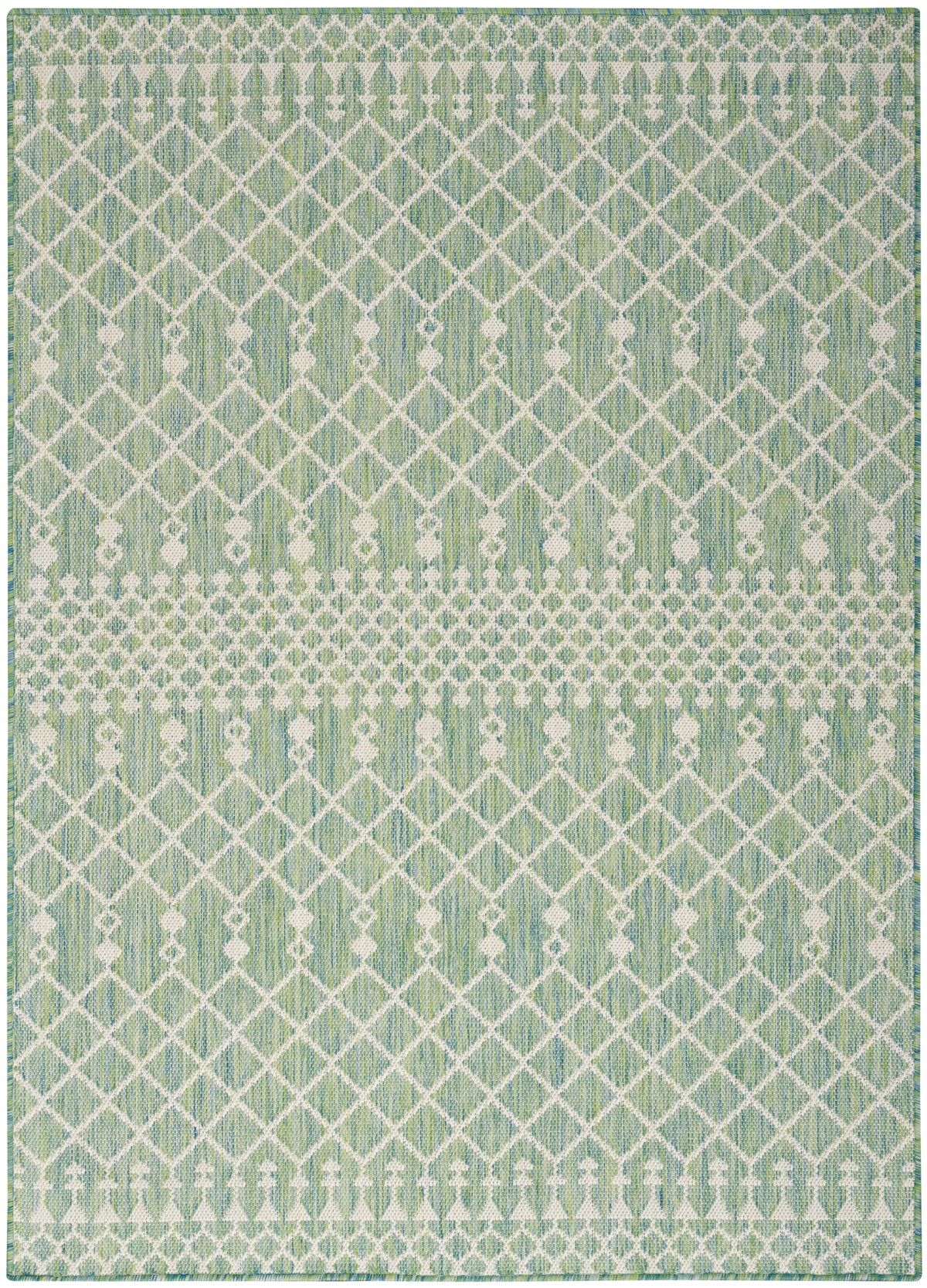 nourison positano pos02 blue green rug