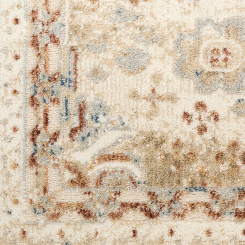 nourison pardis prd01 ivory rust rug