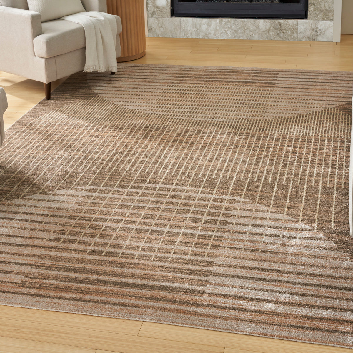 nourison astra machine washable asw03 latte rug
