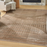 nourison astra machine washable asw03 latte rug