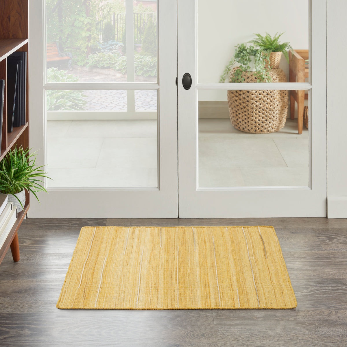 nourison interweave iwv01 yellow rug