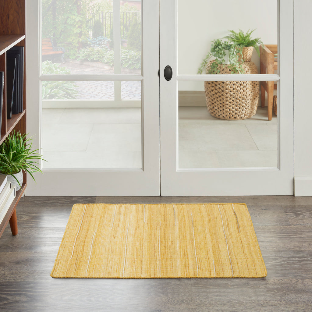 nourison interweave iwv01 yellow rug