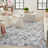 nourison nourison washables nwb05 grey multicolor rug