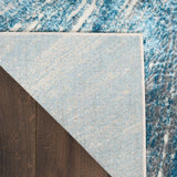 nourison ambiance ami01 blue silver rug
