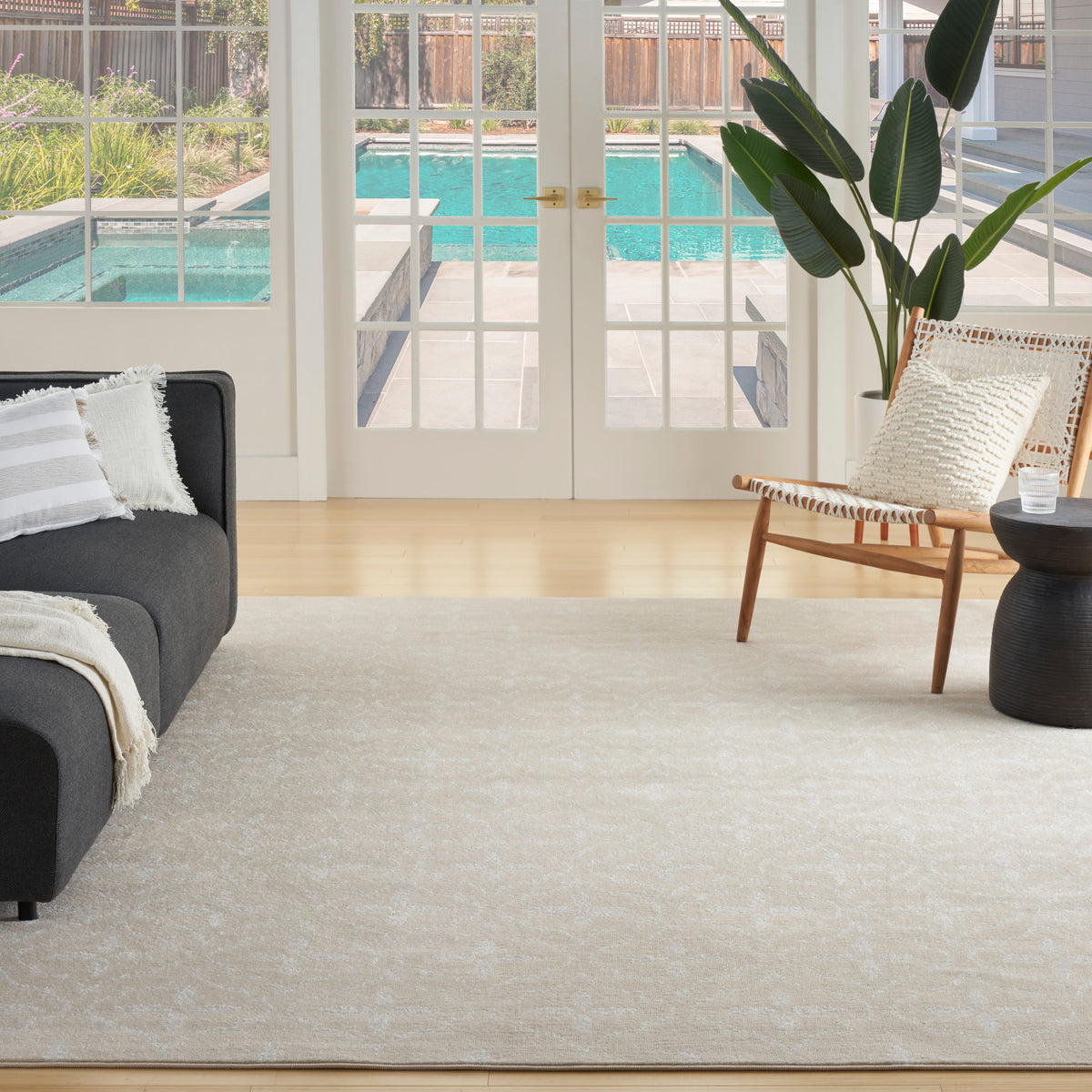 nourison nourison essentials nre04 ivory beige rug
