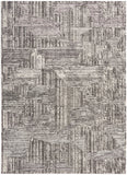 nourison ck024 irradiant irr01 cream black rug