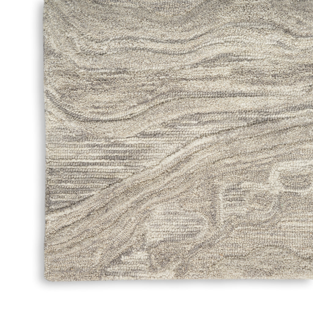 nourison graceful gru01 grey rug