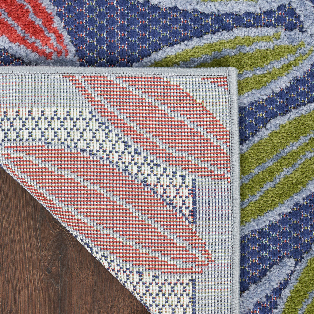 nourison aloha alh18 navy multicolor rug