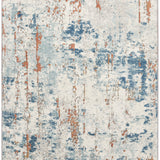 nourison quarry qua01 beige blue rust rug