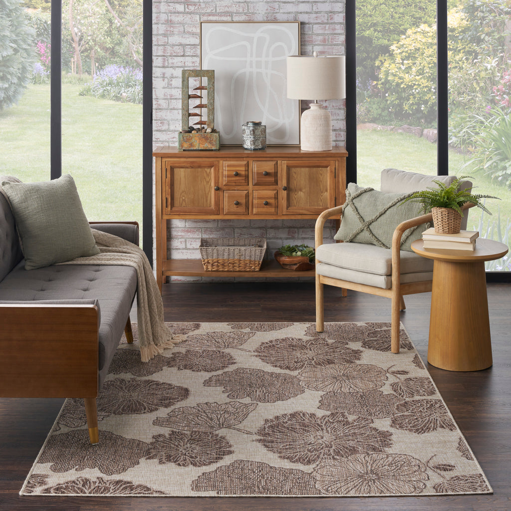 nourison garden oasis goa04 natural rug