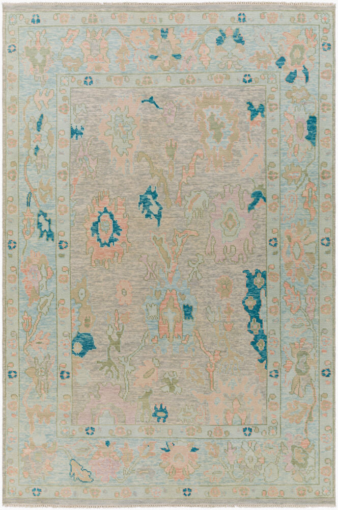 surya ushak usk 2301 light pink rug