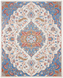 nourison elation etn09 ivory blue rug