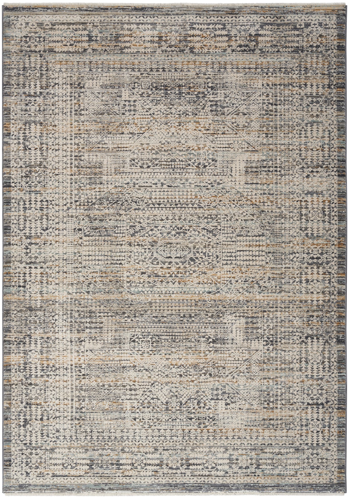 nourison lynx lnx05 ivory slate rug