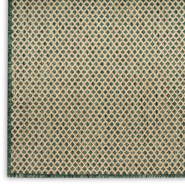 nourison courtyard cou01 green rug