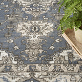 nourison quarry qua05 blue rug