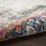 nourison passion psn03 ivory blue rug