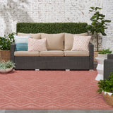nourison versatile nrv01 coral orange rug