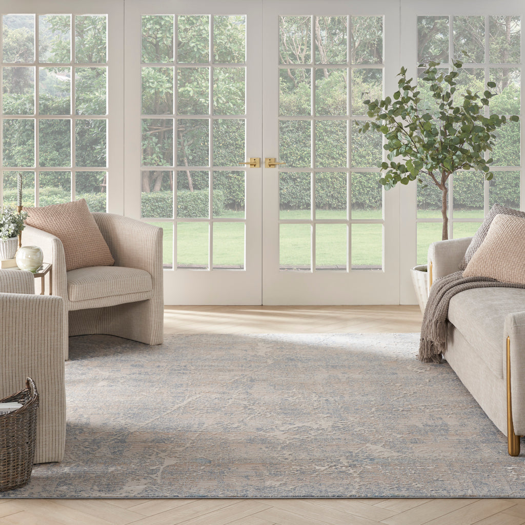 nourison exhale exl02 beige blue rug