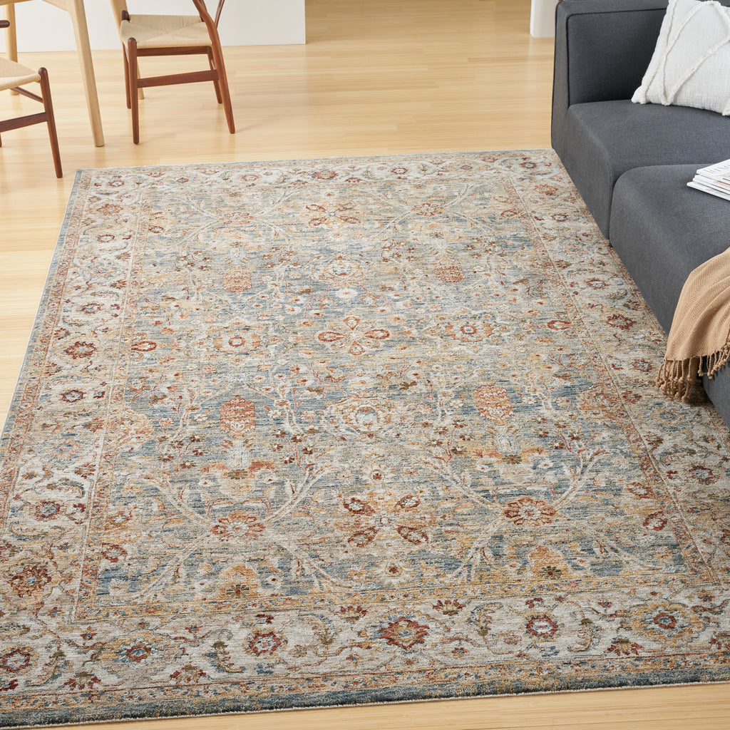 nourison sahar shr03 blue rug