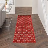 nourison nourison essentials nre04 brick ivory rug