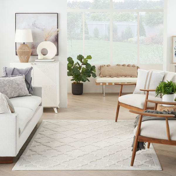 nourison easy care nes01 ivory white rug