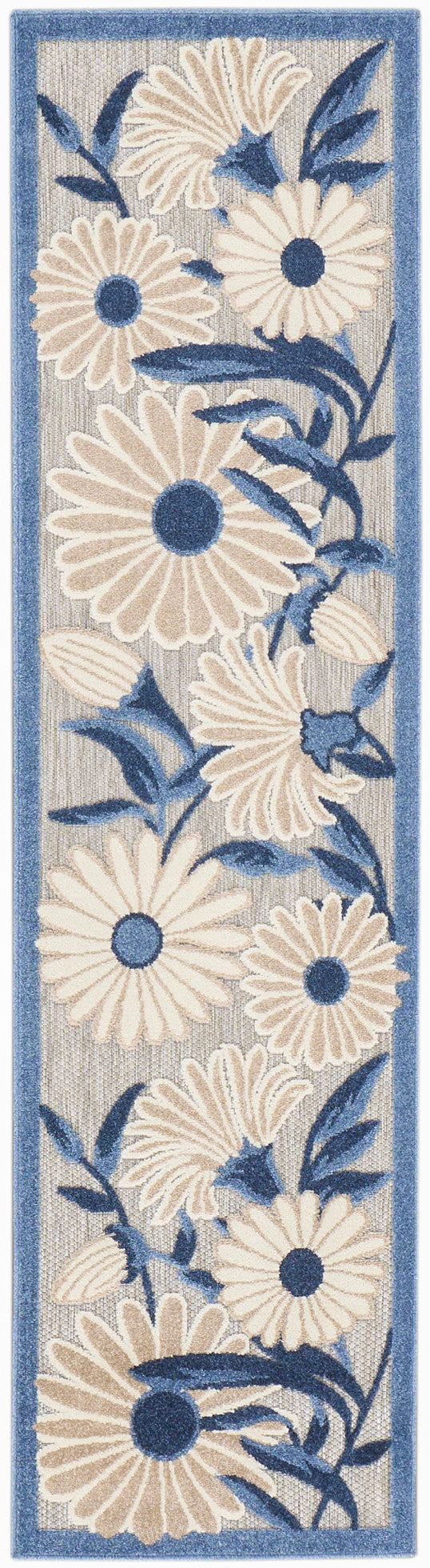 nourison aloha alh33 blue grey rug