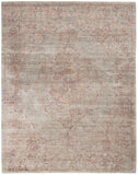 nourison lucent lcn07 silver red rug