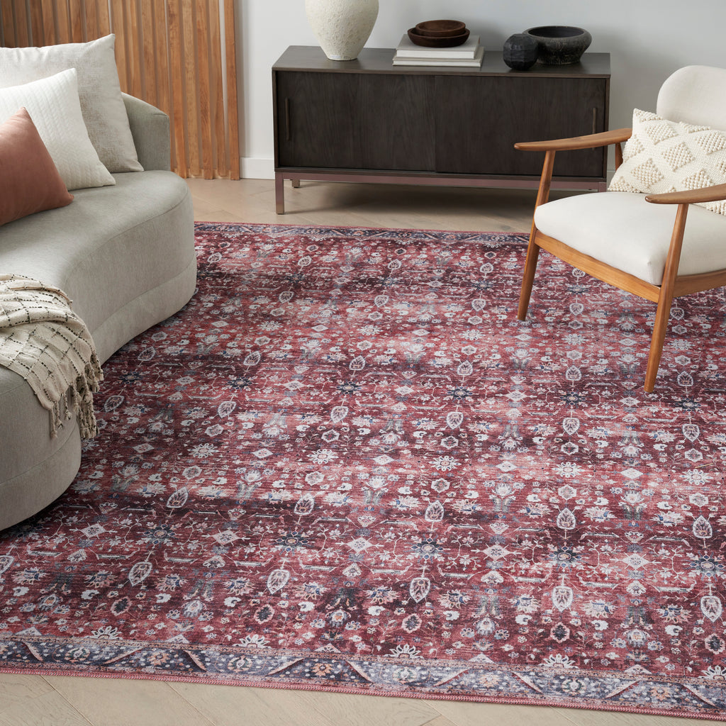 nourison grand washables grw06 brick ivory rug