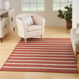 nourison positano pos03 terracotta ivory rug