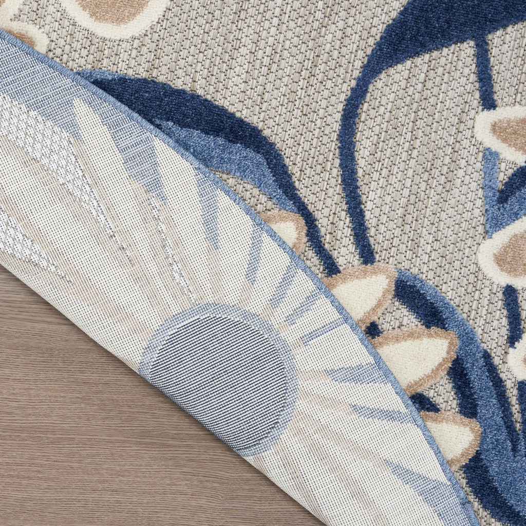 nourison aloha alh33 blue grey rug