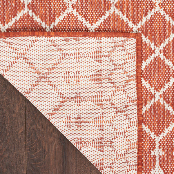 nourison positano pos02 terracotta rug