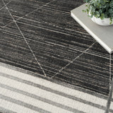 nourison desire dsr01 charcoal silver rug