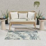nourison aloha alh43 ivory blue rug