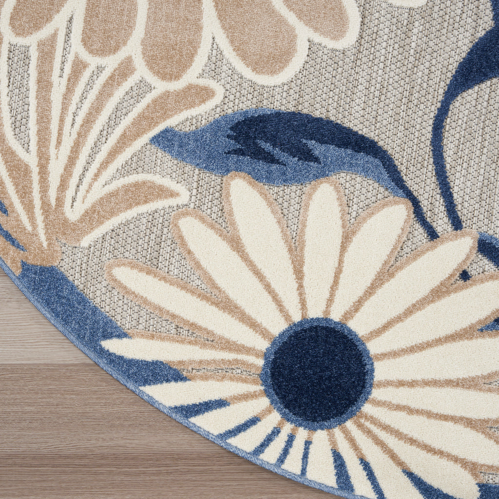 nourison aloha alh33 blue grey rug